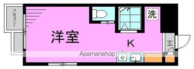 日神パレス新高円寺第二(1K/1階)の間取り写真