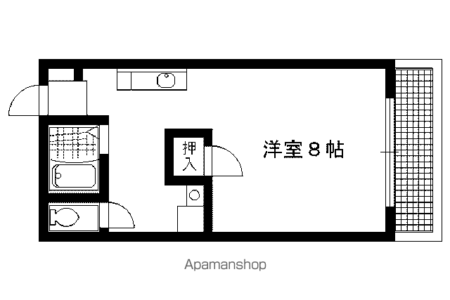 エルエーブハイツ(1K/2階)の間取り写真