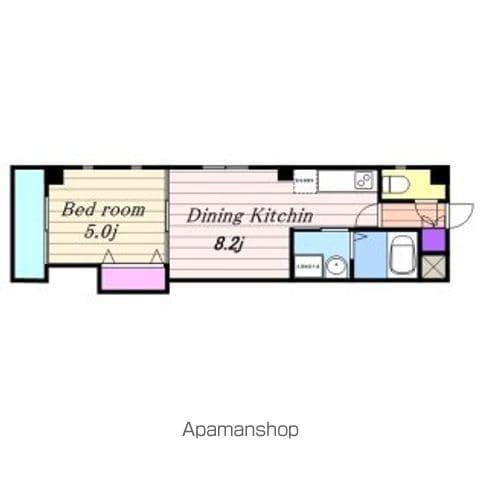 PARK HILLS SHINJYUKU(1DK/2階)の間取り写真