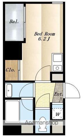 吉光ビル(ワンルーム/8階)の間取り写真