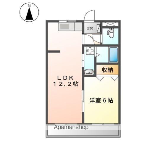 エポック弥生が丘Ⅱ(1LDK/1階)の間取り写真
