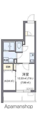 ヴィアロ千種スクエア(1K/5階)の間取り写真