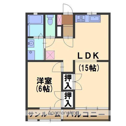 SUNRISE220(1LDK/3階)の間取り写真