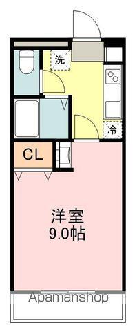 エステートピア池上(1K/1階)の間取り写真