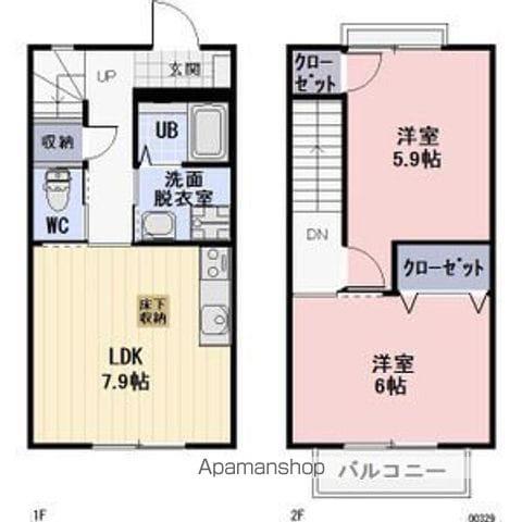 ＶＥＲＴＵ(2LDK)の間取り写真