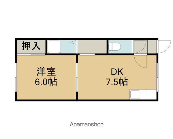 北日本ハイムC棟(1DK/1階)の間取り写真