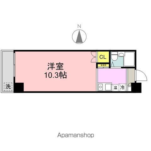 アペックス開発(1K/5階)の間取り写真
