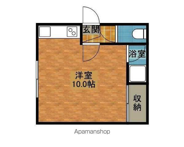 ドルチェヴィータ(ワンルーム/1階)の間取り写真