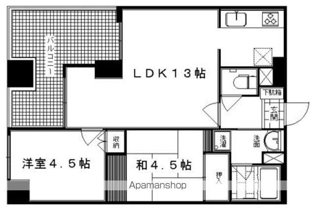 パインフィールド西院(2LDK/10階)の間取り写真
