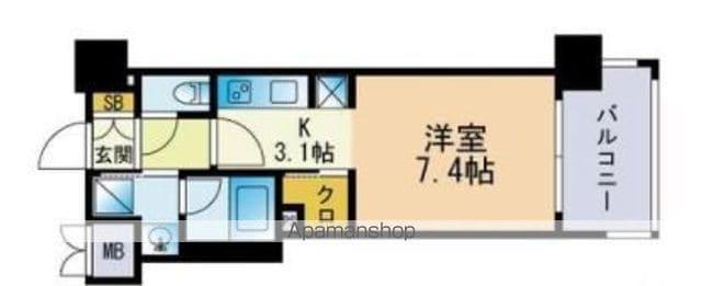 RJRプレシア千代県庁口駅前(1K/6階)の間取り写真