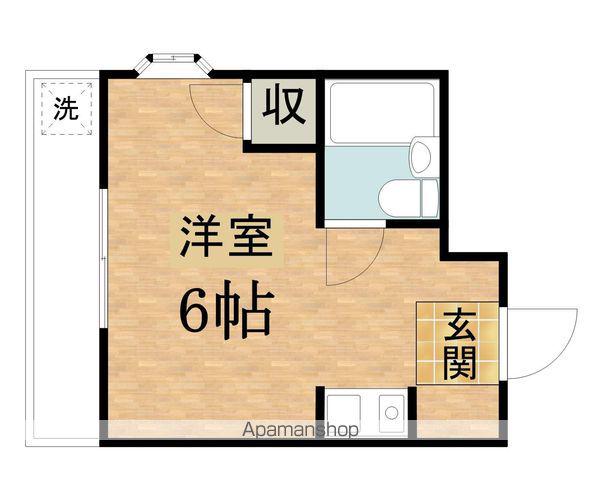 コーポ西野(ワンルーム/2階)の間取り写真