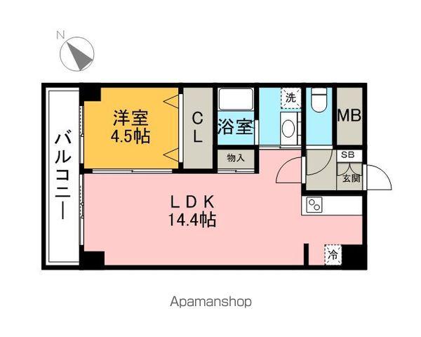 レジデンス住吉(1LDK/5階)の間取り写真