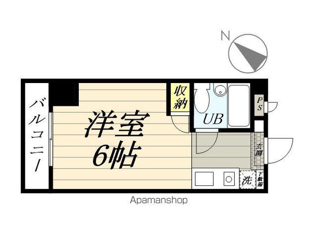 アクトピア鶴見Ⅰ(ワンルーム/1階)の間取り写真