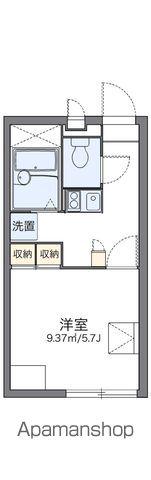 レオパレスパストラル(1K/1階)の間取り写真