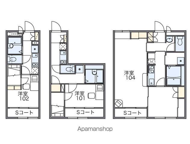 レオパレス湯河原VILLA(1K/2階)の間取り写真