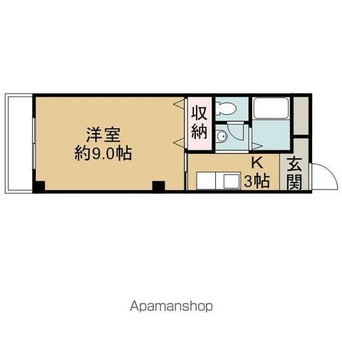 フィネス今治(1K/2階)の間取り写真