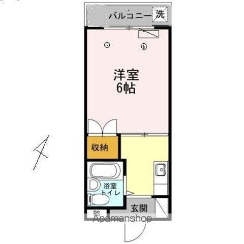 ハイタウン学芸大学(1K/1階)の間取り写真