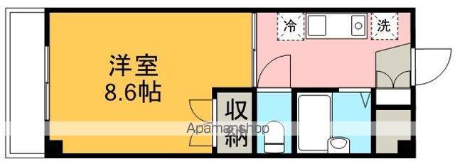 CIMA高坂(1K/3階)の間取り写真