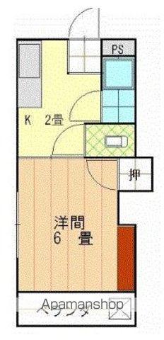 ハイツ中道後(1K/1階)の間取り写真