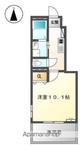 パルティール(1K/1階)の間取り写真