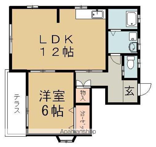 VIVIAN(1LDK/1階)の間取り写真