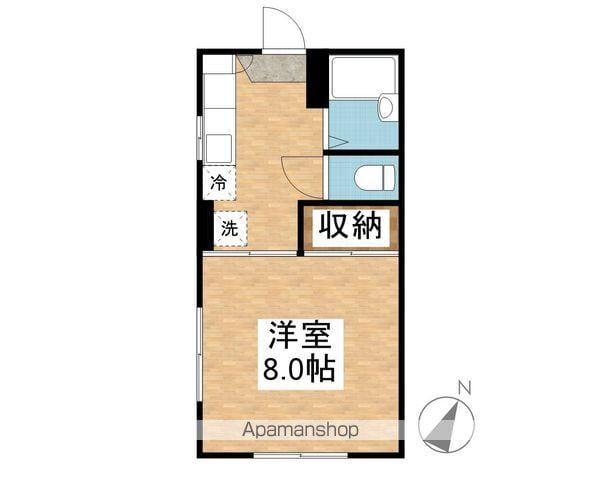 グランドメゾン(1K/1階)の間取り写真