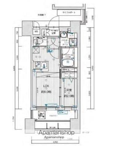 グランフォーレプライム六本松2(1LDK/5階)の間取り写真