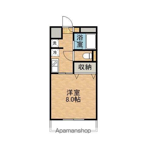 スカイハイツ(1K/2階)の間取り写真