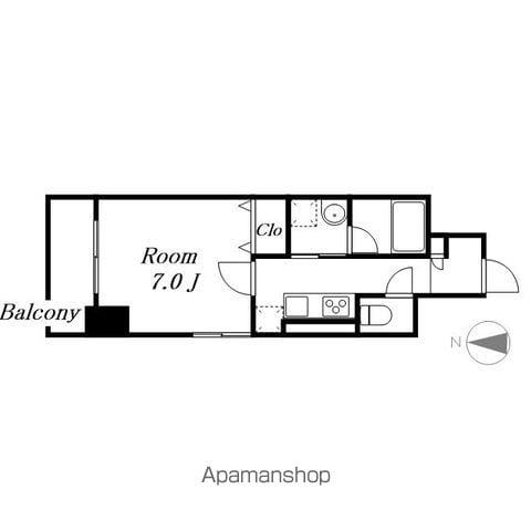 ラ・プレス新栄(1K/5階)の間取り写真
