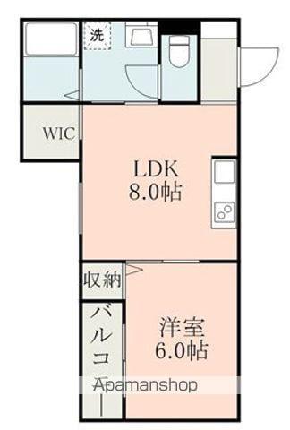 MAJOR大津Ⅲ(1LDK/1階)の間取り写真