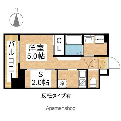 エステシア上前津(1K/7階)の間取り写真