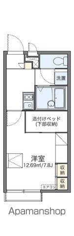 レオパレスウイング山の田Ⅱ(1K/2階)の間取り写真