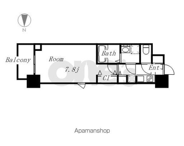 LA DOUCEUR黒川(1K/11階)の間取り写真