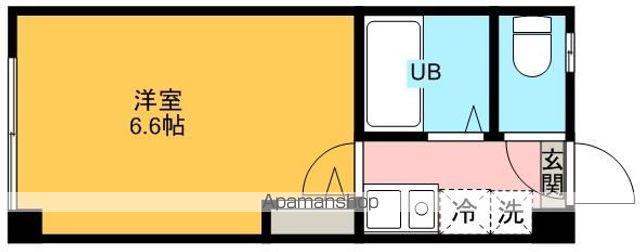 パークハイツ桃井(1K/3階)の間取り写真