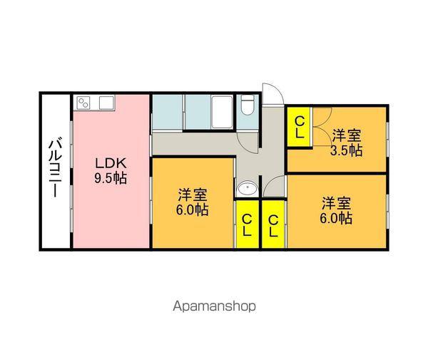 MIKI HOUSEⅧ(3LDK/5階)の間取り写真