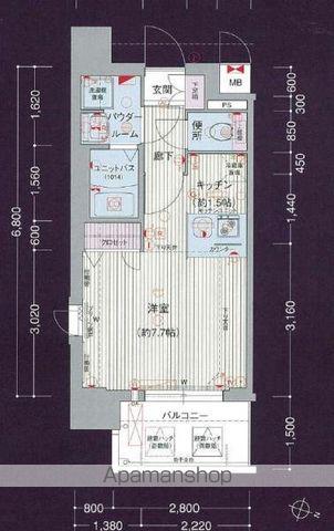 プレサンス 名古屋STATIONアライブ(1K/5階)の間取り写真