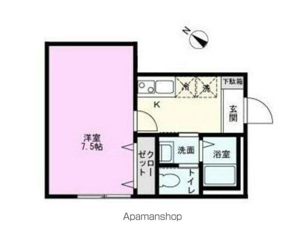 グランエスト柏の葉キャンパス(1K/2階)の間取り写真