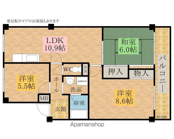 コンテッサ堀(3LDK/4階)の間取り写真
