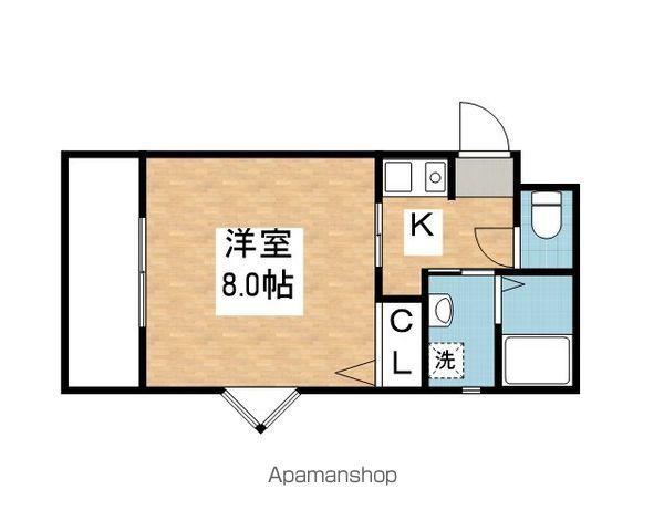 DWELL GOKENYA(1K/4階)の間取り写真