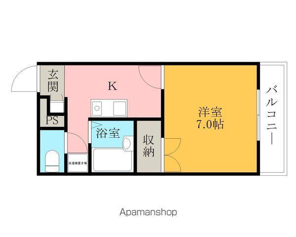 プレジールりんくう(1K/1階)の間取り写真