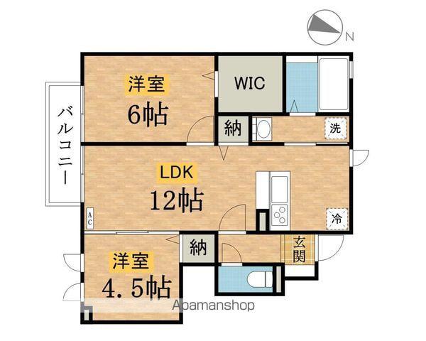 シティハウス(2LDK/1階)の間取り写真