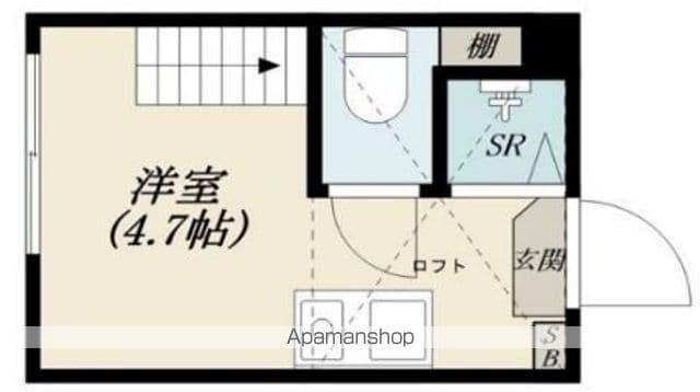 ハーモニーテラス野方(ワンルーム/1階)の間取り写真