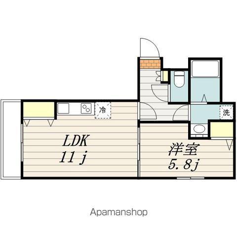 エルヴィータ(1LDK/4階)の間取り写真
