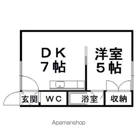 コーポ小野(1DK/2階)の間取り写真