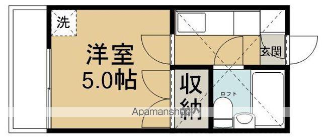 トレニア(1K/2階)の間取り写真