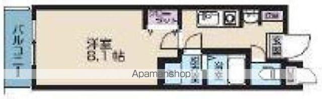 オーキッドレジデンス両国Ⅱ(1K/5階)の間取り写真