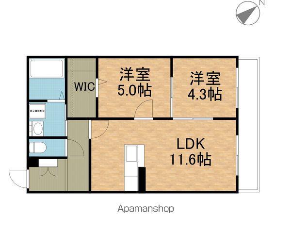 グラン ディアス(2LDK/5階)の間取り写真