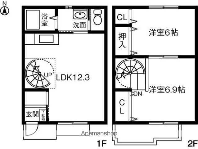 四季　雅(2LDK)の間取り写真