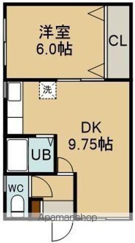 ハイツペガサス(1DK/1階)の間取り写真