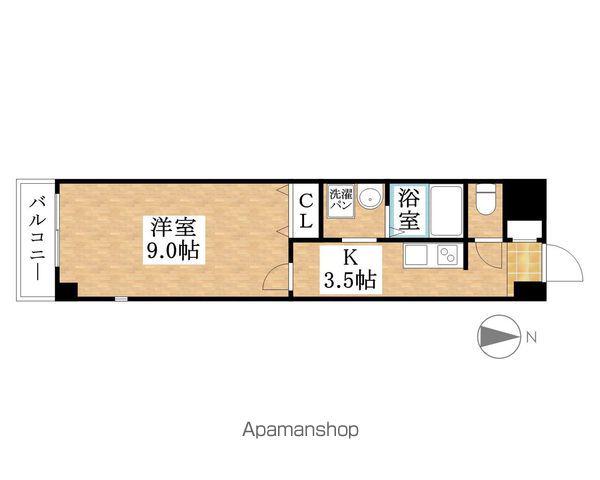 ドマーニ上小田井(1K/3階)の間取り写真